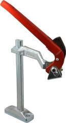 Bessey - 2,220 Lb Holding Capacity, 9.5" Max Opening Capacity, 2,220 Lb Clamping Pressure, Manual Hold Down Clamp - 12.6" Clamp Height, Mounting Holes, Steel - Caliber Tooling