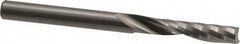 Onsrud - 1/4" Cutting Diam x 1-1/4" Length of Cut, 1 Flute, Upcut Spiral Router Bit - Uncoated, Right Hand Cut, Solid Carbide, 3" OAL x 1/4" Shank Diam, Single Edge, 21° Helix Angle - Caliber Tooling