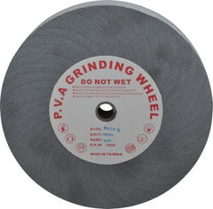 Value Collection - 6" Diam, 1" Face Width, 1/2" Center Hole, Extra Fine Grade, Deburring Wheel - 1,920 RPM - Caliber Tooling