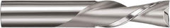 SGS - 1/2" Cutting Diam x 2" Length of Cut, 2 Flute, Downcut Spiral Router Bit - Uncoated, Right Hand Cut, Solid Carbide, 4" OAL x 1/2" Shank Diam, Square End - Caliber Tooling