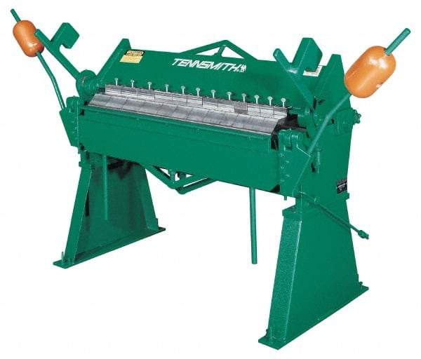 Tennsmith - 48 Inch Bending Length, Floor Machine Box and Pan Brake - 72 Inch Wide, 49 Inch Deep, 56 Inch High - Caliber Tooling