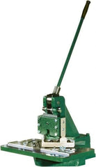 Tennsmith - 6 x 6" Notching Dimension, Metal Notcher - 1.25mm Max Mild Steel Capacity - Caliber Tooling