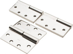 Stanley - 4-1/2" Long x 4-1/2" Wide 304 Stainless Steel Full Mortise Commercial Hinge - Caliber Tooling