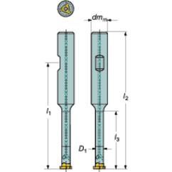 A327-16B24SC-12 Grooving Cutter - Caliber Tooling