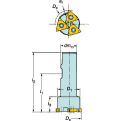 328-044B25-13M Grooving Cutter - Caliber Tooling