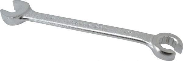 Proto - 1/2 x 1/2", Satin Finish, Combination Flare Nut Wrench - 12 Points, 6-7/16" OAL, Steel, Double End Head - Caliber Tooling