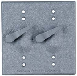 Cooper Crouse-Hinds - Electrical Outlet Box Aluminum Weatherproof Cover - Includes Gasket - Caliber Tooling