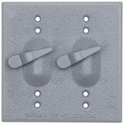 Cooper Crouse-Hinds - Electrical Outlet Box Aluminum Weatherproof Cover - Includes Gasket - Caliber Tooling