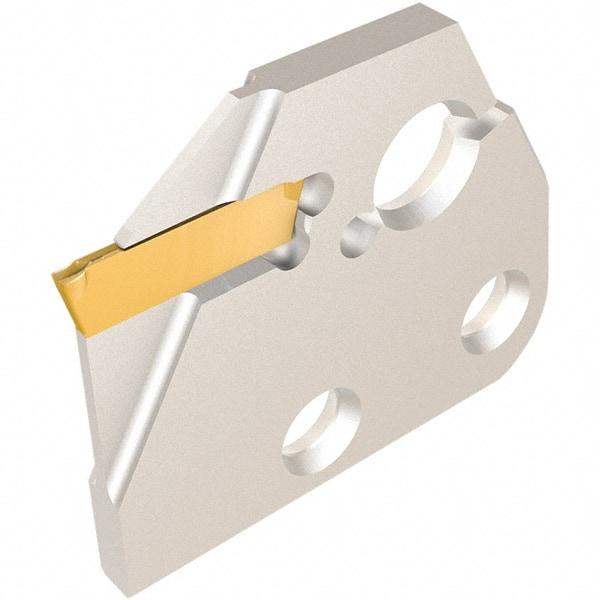 Iscar - Left Hand, 1.5mm Insert Width, Indexable Cutoff and Grooving Support Blade - DGAD 1.5B-D20 - Caliber Tooling