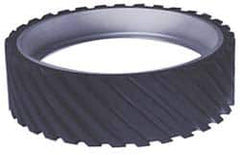 Made in USA - 12" Diam x 2" Wide Contact Wheel - Quick Change, Soft - Caliber Tooling