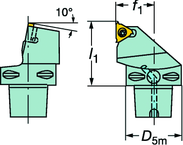 C4-266RFGZ27050-22 CoroThread® 266 Coromant Capto® Toolholder - Caliber Tooling