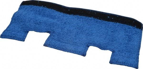 North - Terry Cloth Hard Hat Sweat & Comfort Band - Hook and Loop Attachment, Blue, Compatible with All Hard Hats - Caliber Tooling