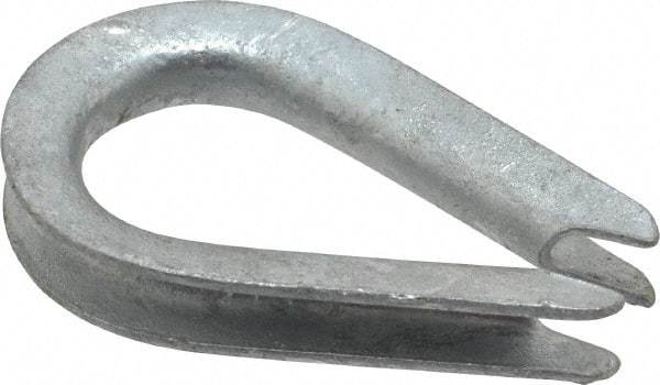 Value Collection - 1/8" Wire Rope Thimble Clip - Steel, Galvanized - Caliber Tooling