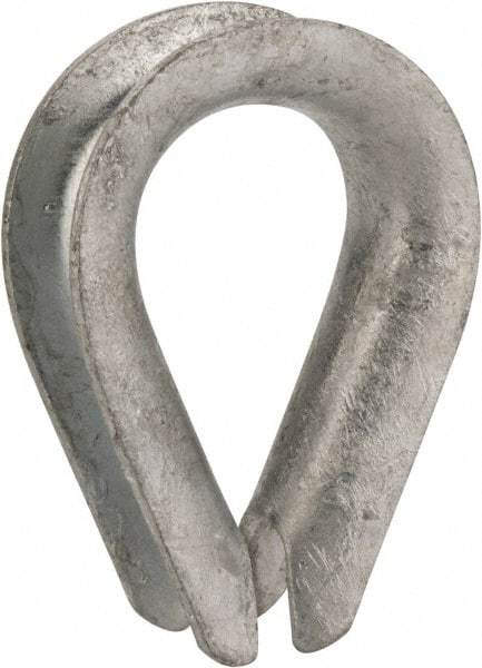 Value Collection - 5/8" Wire Rope Thimble Clip - Steel, Galvanized - Caliber Tooling