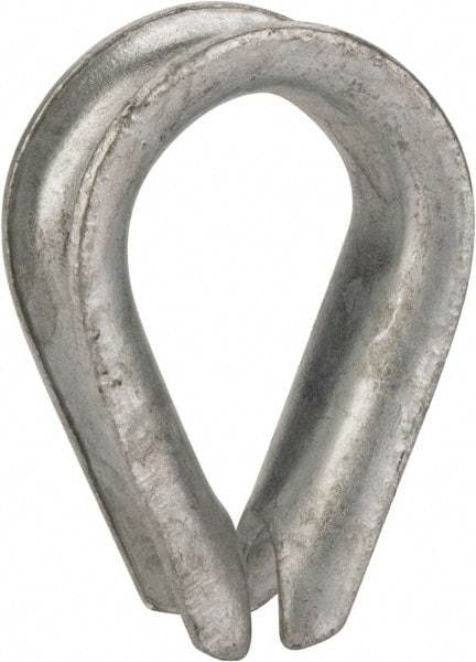 Value Collection - 3/4" Wire Rope Thimble Clip - Steel, Galvanized - Caliber Tooling