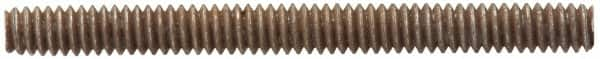 Value Collection - #6-32 4" OAL Fully Threaded Stud - Carbon Steel, Plain Finish - Caliber Tooling