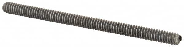 Value Collection - #10-24 3" OAL Fully Threaded Stud - Aluminum, Plain Finish - Caliber Tooling