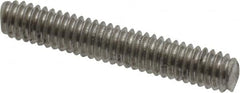 Value Collection - #8-32 1" OAL Fully Threaded Stud - Stainless Steel, Plain Finish - Caliber Tooling