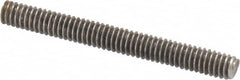 Value Collection - #8-32 1-1/2" OAL Fully Threaded Stud - Stainless Steel, Plain Finish - Caliber Tooling