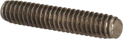 Value Collection - 1/4-20 1-1/4" OAL Fully Threaded Stud - Stainless Steel, Plain Finish - Caliber Tooling