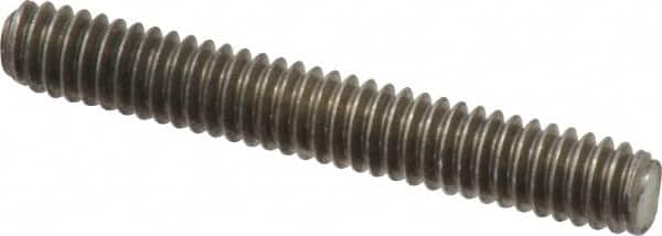 Value Collection - 1/4-20 1-3/4" OAL Fully Threaded Stud - Stainless Steel, Plain Finish - Caliber Tooling