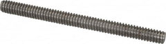 Value Collection - 1/4-20 3" OAL Fully Threaded Stud - Stainless Steel, Plain Finish - Caliber Tooling