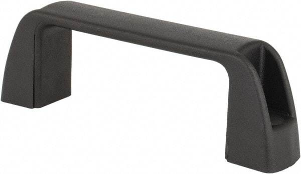 J.W. Winco - 3.68" Center to Center, Black Matte Finish Plastic Pull Handle - 1.18" Long, 1.42" High - Caliber Tooling