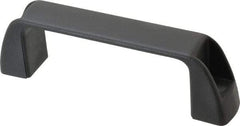 J.W. Winco - 5.2" Center to Center, Black Matte Finish Plastic Pull Handle - 1.46" Long, 1.77" High - Caliber Tooling