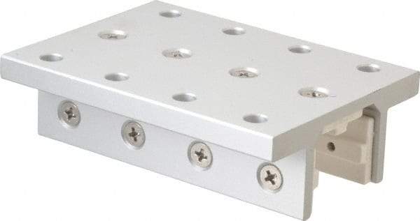 80/20 Inc. - 2.937" Wide, 1.218" High, Open Shelving Accessory/Component - Aluminum, 4" Deep, Use with Series 10 - 1020 Extrusion - Caliber Tooling