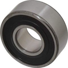 SKF - 17mm Bore Diam, 40mm OD, Double Seal Self Aligning Radial Ball Bearing - 16mm Wide, 2 Rows, Round Bore, 573 Lb Static Capacity, 2,380 Lb Dynamic Capacity - Caliber Tooling