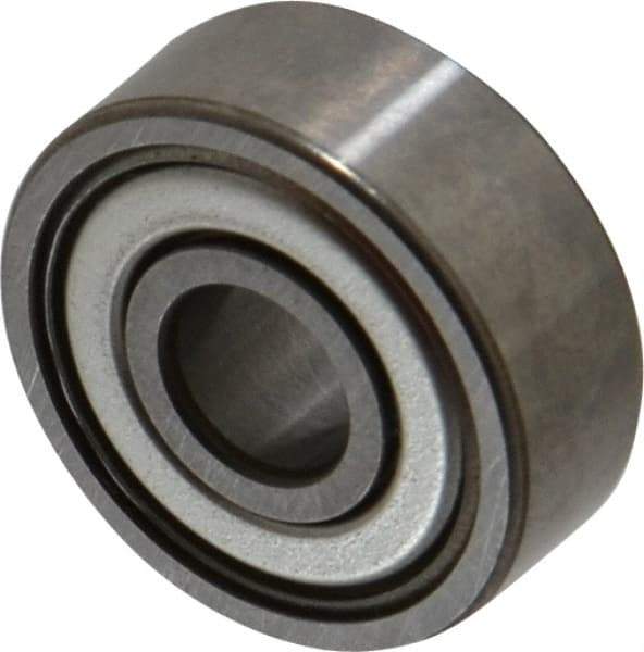 SKF - 1/4" Bore Diam, 3/4" OD, Double Shield Deep Groove Radial Ball Bearing - 9/32" Wide, 1 Row, Round Bore, 261 Lb Static Capacity, 632 Lb Dynamic Capacity - Caliber Tooling