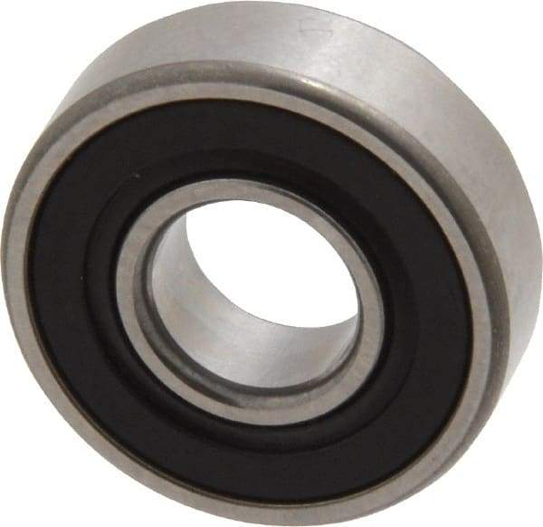 SKF - 1/4" Bore Diam, 5/8" OD, Double Seal Deep Groove Radial Ball Bearing - 0.196" Wide, 1 Row, Round Bore, 139 Lb Static Capacity, 332 Lb Dynamic Capacity - Caliber Tooling