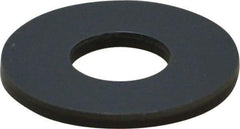 Made in USA - 1/4" Screw, Grade Gray PVC Standard Flat Washer - 0.312" ID x 3/4" OD, 0.062" Thick, Plain Finish - Caliber Tooling