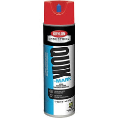 Krylon - 20 fl oz Red Marking Paint - 50 to 60 Sq Ft Coverage, Water-Based Formula - Caliber Tooling