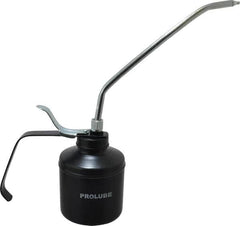 PRO-LUBE - 500 mL Capcity, 9" Long Rigid Spout, Lever-Type Oiler - Steel Pump, Steel Body, Powder Coated - Caliber Tooling