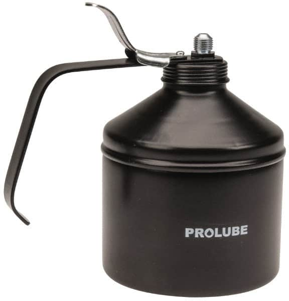 PRO-LUBE - 1,000 mL Capcity, 9" Long Rigid Spout, Lever-Type Oiler - Steel Pump, Steel Body, Powder Coated - Caliber Tooling