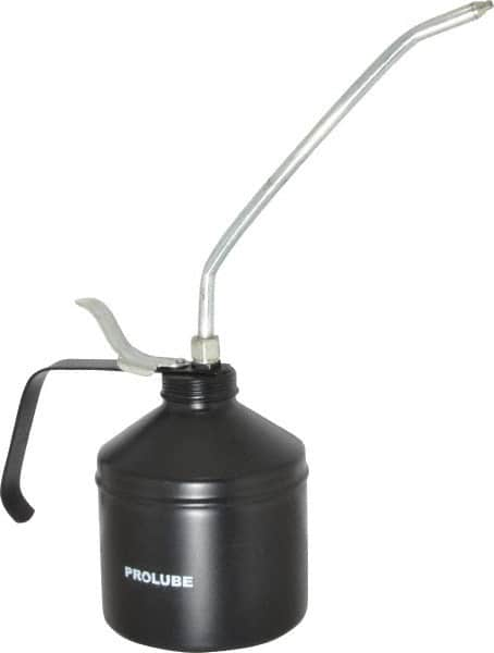 PRO-LUBE - 1,000 mL Capcity, 9" Long Rigid Spout, Lever-Type Oiler - Steel Pump, Steel Body, Powder Coated - Caliber Tooling