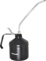 PRO-LUBE - 1,000 mL Capcity, 9" Long Rigid Spout, Lever-Type Oiler - Steel Pump, Steel Body, Powder Coated - Caliber Tooling