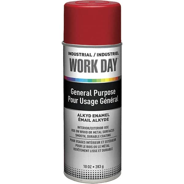 Krylon - Red, Gloss, Enamel Spray Paint - 9 to 13 Sq Ft per Can, 10 oz Container, Use on Ceramics, Glass, Metal, Plaster, Wood - Caliber Tooling