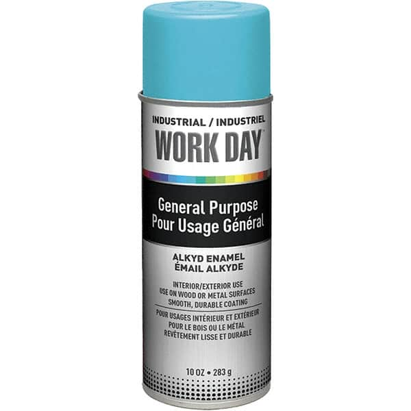 Krylon - Sky Blue, Gloss, Enamel Spray Paint - 9 to 13 Sq Ft per Can, 10 oz Container, Use on Ceramics, Glass, Metal, Plaster, Wood - Caliber Tooling