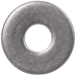 Made in USA - #2 Screw, Grade 300 Stainless Steel Standard Flat Washer - 0.094" ID x 1/4" OD, 0.016" Thick, Plain Finish, Meets Military Specifications - Caliber Tooling