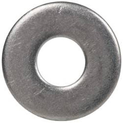 Made in USA - #6L Screw, Grade 300 Stainless Steel Standard Flat Washer - 0.156" ID x 3/8" OD, 0.036" Thick, Passivated Finish, Meets Military Specifications - Caliber Tooling