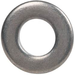 Made in USA - #8 Screw, Grade 300 Stainless Steel Standard Flat Washer - 0.188" ID x 3/8" OD, 0.065" Thick, Plain Finish, Meets Military Specifications - Caliber Tooling