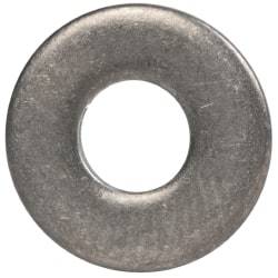 Made in USA - #8 Screw, Grade 300 Stainless Steel Standard Flat Washer - 0.188" ID x 0.438" OD, 0.065" Thick, Passivated Finish, Meets Military Specifications - Caliber Tooling