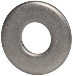 Made in USA - #10 Screw, Grade 300 Stainless Steel Standard Flat Washer - 0.219" ID x 1/2" OD, 0.065" Thick, Passivated Finish, Meets Military Specifications - Caliber Tooling