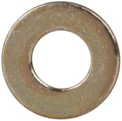 Made in USA - #4 Screw, Grade 1008/1010 Steel Standard Flat Washer - 1/8" ID x 1/4" OD, 0.02" Thick, Cadmium-Plated Finish, Meets Military Specifications - Caliber Tooling