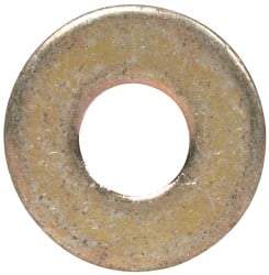 Made in USA - #4 Screw, Grade 1008/1010 Steel Standard Flat Washer - 1/8" ID x 0.312" OD, 0.03" Thick, Cadmium-Plated Finish, Meets Military Specifications - Caliber Tooling