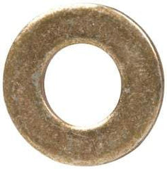 Made in USA - #6 Screw, Grade 1008/1010 Steel Standard Flat Washer - 0.156" ID x 0.312" OD, 0.03" Thick, Cadmium-Plated Finish, Meets Military Specifications - Caliber Tooling