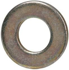 Made in USA - #8 Screw, Grade 1008/1010 Steel Standard Flat Washer - 0.188" ID x 3/8" OD, 0.042" Thick, Cadmium-Plated Finish, Meets Military Specifications - Caliber Tooling