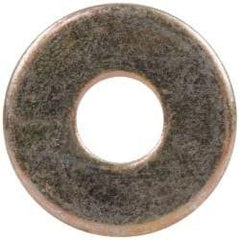 Made in USA - #8 Screw, Grade 1008/1010 Steel Standard Flat Washer - 0.188" ID x 1/2" OD, 0.06" Thick, Cadmium-Plated Finish, Meets Military Specifications - Caliber Tooling